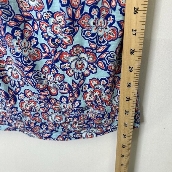 Tommy Bahama Dress Womens Size Medium Red Blue Floral Sleeveless - Picture 7 of 9